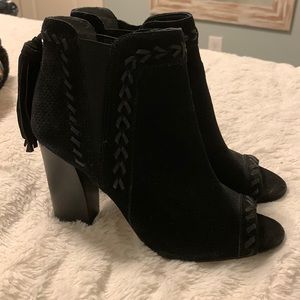 Womens peep toe booties
